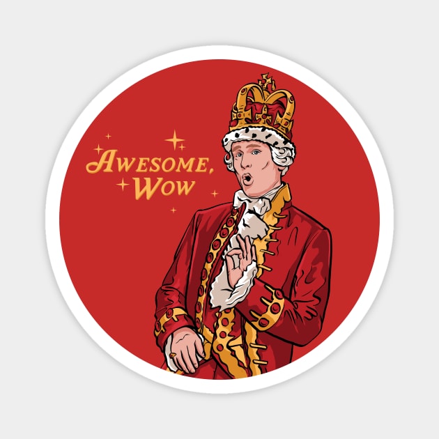 King George Alexander Hamilton Broadway Magnet by stayfrostybro